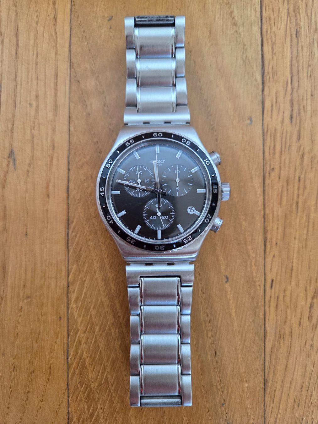 Swatch Uhren: Chronographe acier Swatch Irony – Neu (gemäss Beschreibung) aus Etoy von cl_7th