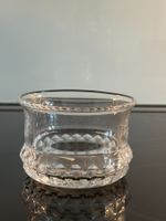 Schale Glas farblos Schnitte Orrefros Schweden 80er Jahre
