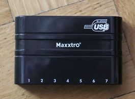 USB-Hub USB-Splitter Maxxtro 7fach USB high speed