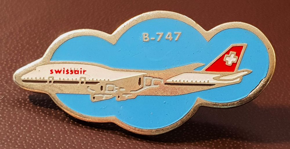 S152 - Pin Flugzeug Swissair B-747 (Gebraucht) in Reinach BL für CHF 1. ...