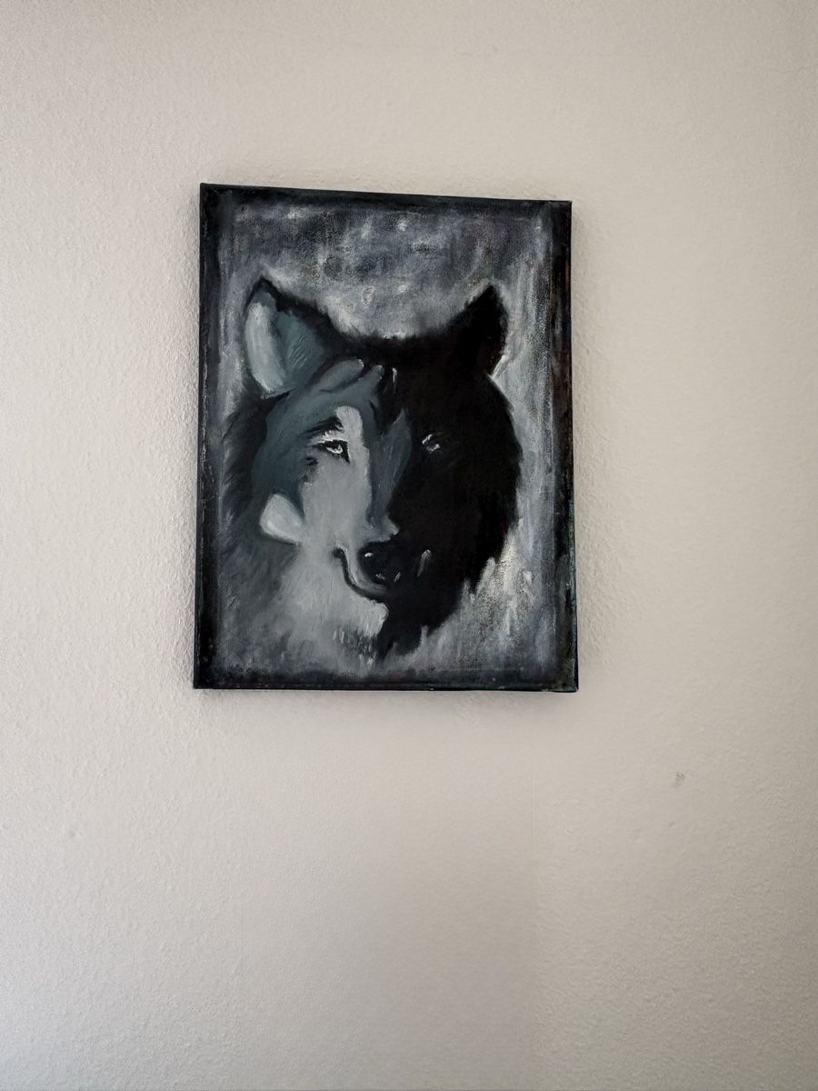 Tableaux: Ruhiger, seiner Stärke sicherer Wolf – Neuf (Voir description) à Widen par zoy_2xdx