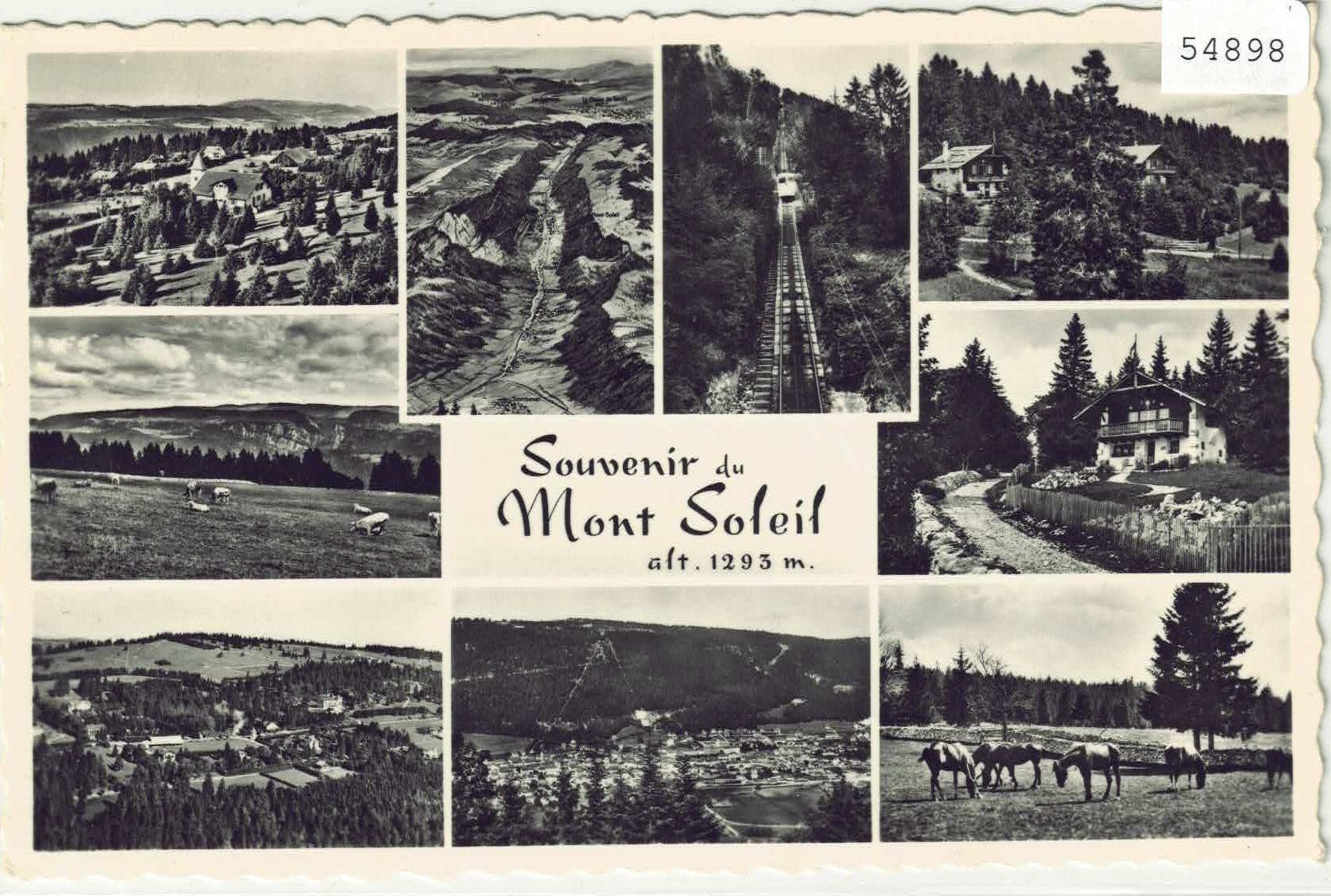 Cartoline postali: Souvenir du Mont Soleil - Multiview – Usato da Ettingen venduto da Kartenplanet