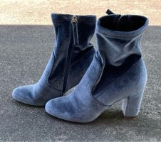 Samt Stiefelette „Steve Madden“, Gr. 38, Absatz 8 cm
