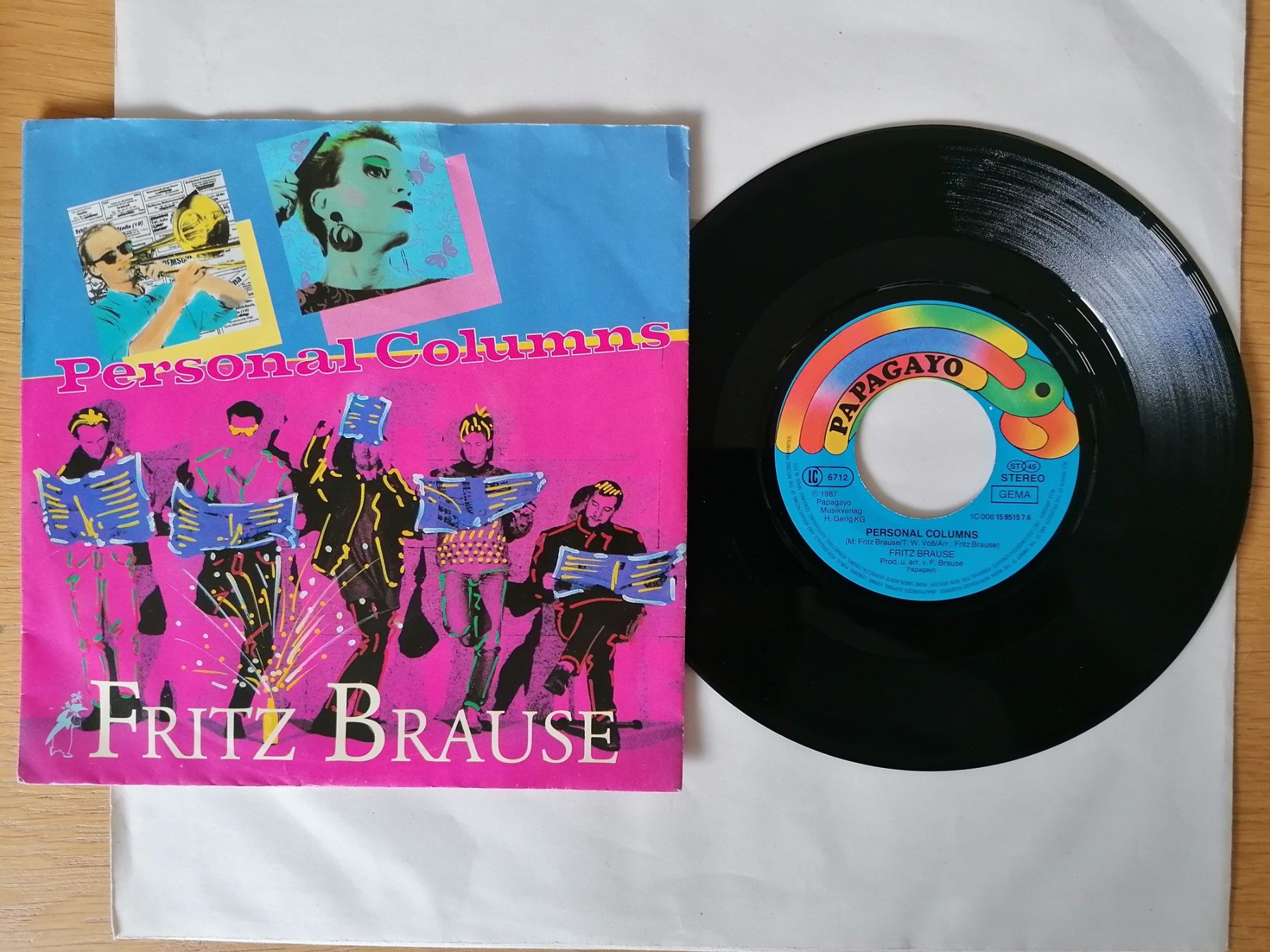 Vinyles: Fritz Brause  --  Personal Columns – D'occasion à Beinwil am See par Funkthesizer