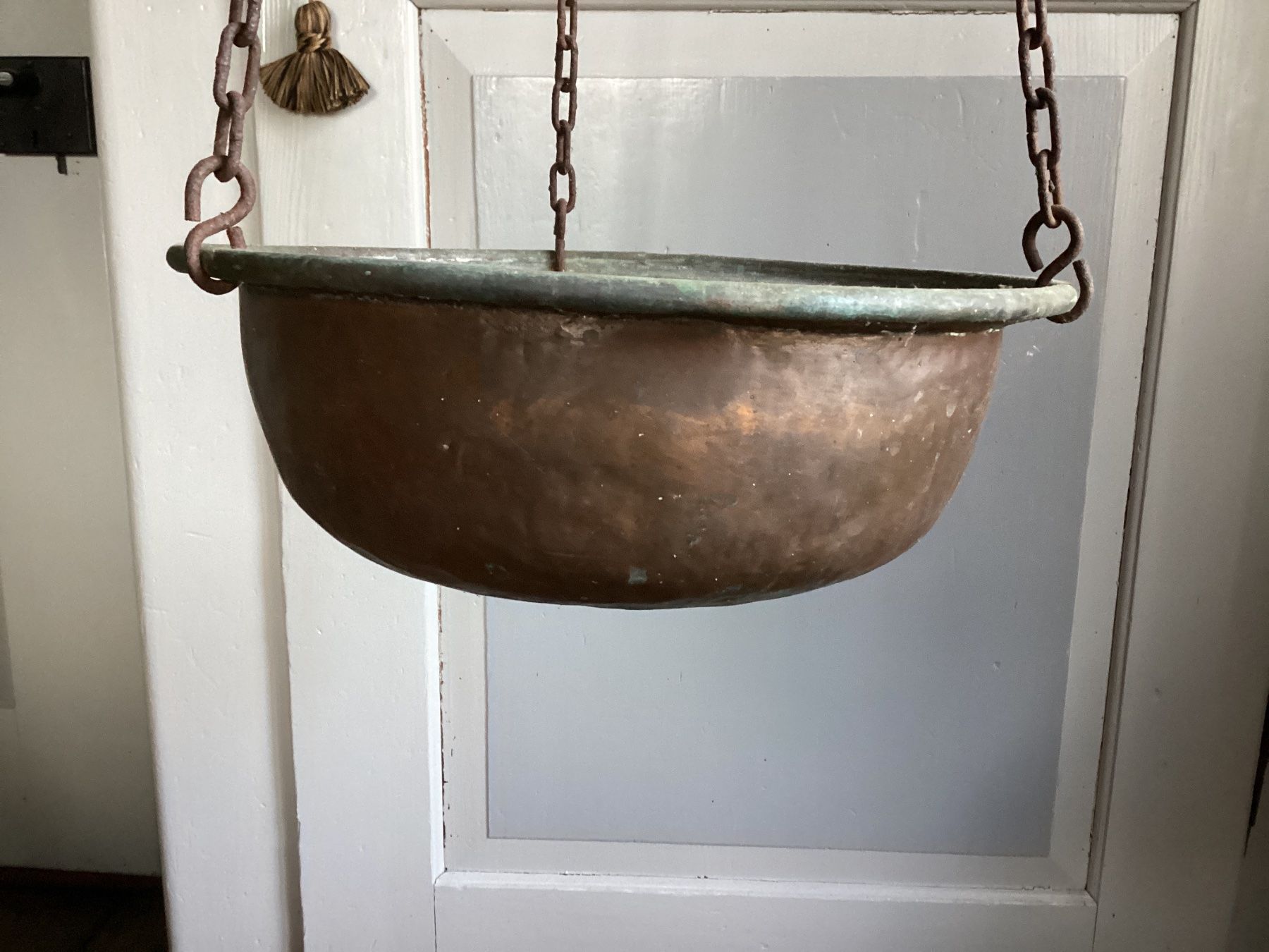 Bilance e pesi: Alte Balkenwaage mit Kupferkessel – Usato da Flaach venduto da Anthony1764 1