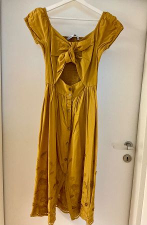Zara Kleid, Grösse XS, Senfgelb, Sommerlich, Neuwertig