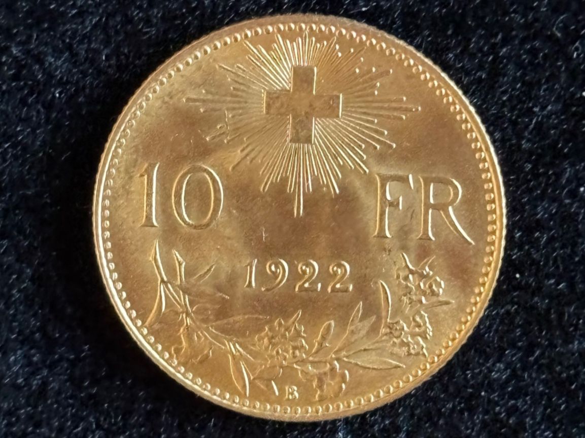 Tutti le monete: 10 Fr Vreneli 1922 – Nuovo (secondo la descrizione) da Niederlenz venduto da Angi_e