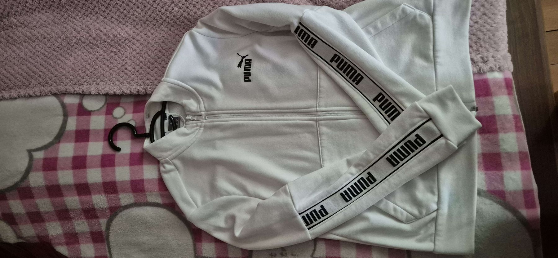 Puma Giacche: Puma Trainingsjacke weiss Grösse M  – Nuovo (secondo la descrizione) da Windisch venduto da Europapark18