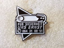 Ansteckpin 93: Urs Ernst Sicherheit