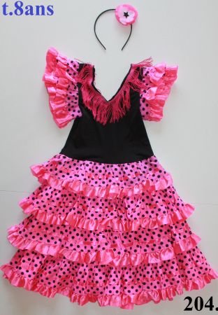 Costume Flamenco / Danseuse Espagnole t. 8 ans