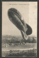 Carte P ( Zeppelin quittant le sol / Camp de Mailly )