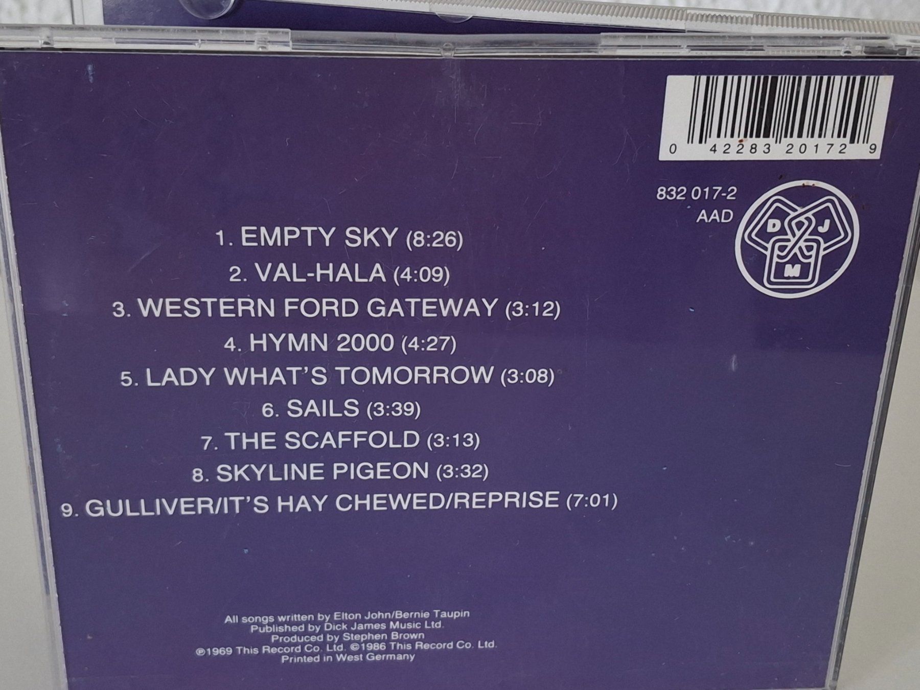 CD: CD  Elton John - Empty Sky – Usato da Aarberg venduto da Jackup1 1