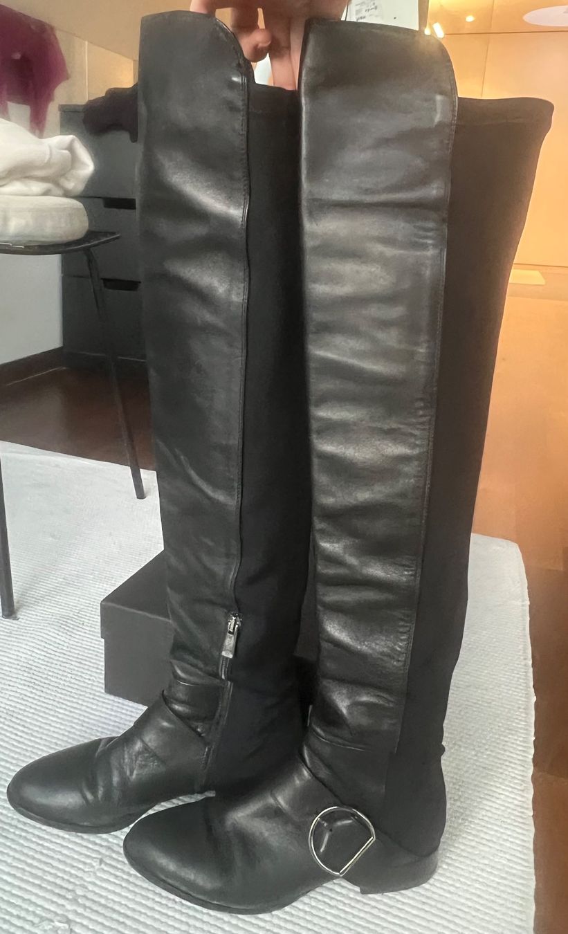 Pinko Scarpe da donna: PINKO leather over-the-knee boots 38 – Usato da Zürich venduto da s4mister 2