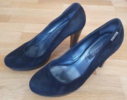 Escarpins noirs élégants en daim- Andrea Morelli - Taille 40