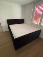 Boxspringbett schwarz 180x200cm mit Bettkasten neu