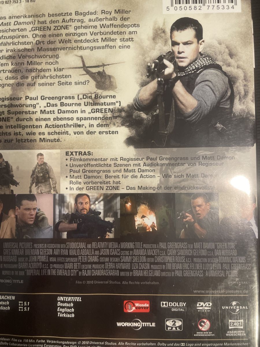 Tous les DVDs: Green Zone, mit Matt Damon – D'occasion à Winterthur par machmaschine 1