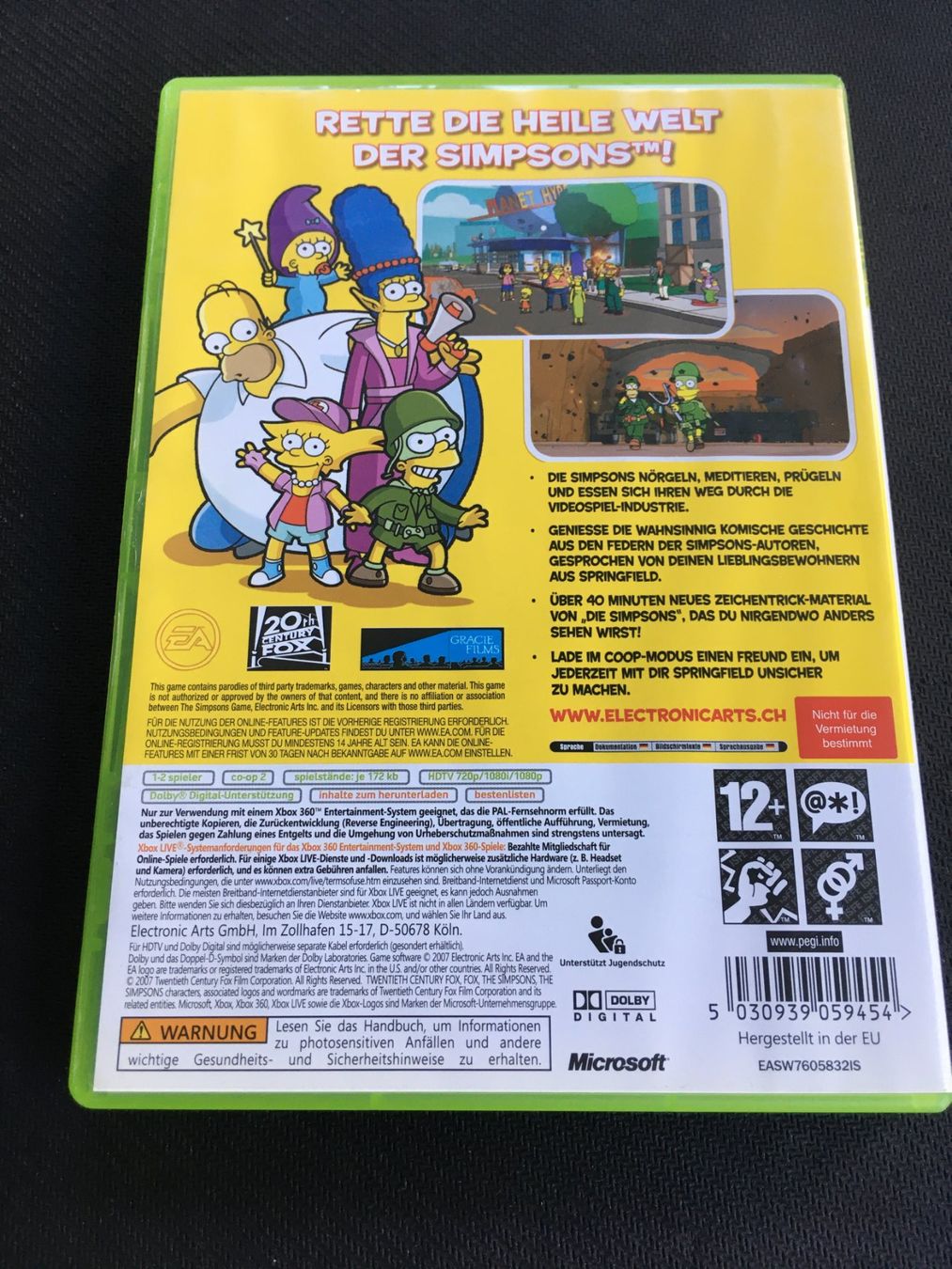 Microsoft Giochi: Die Simpsons das Spiel - Xbox 360 Game – Usato da St.Gallen venduto da Punktchen01 1
