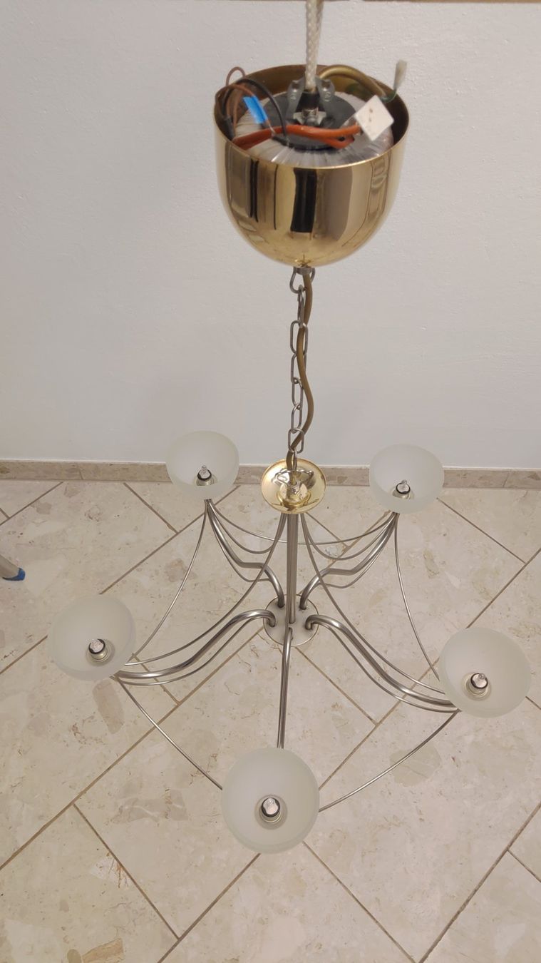 Lampadari & plafoniere: Kronleuchter Metall Durchmesser 60cm / Höhe 90cm – Usato da Uetikon am See venduto da martinvfurrer 4