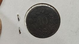10 Rappen 1850, Sammlermünze Schweiz, (S23)