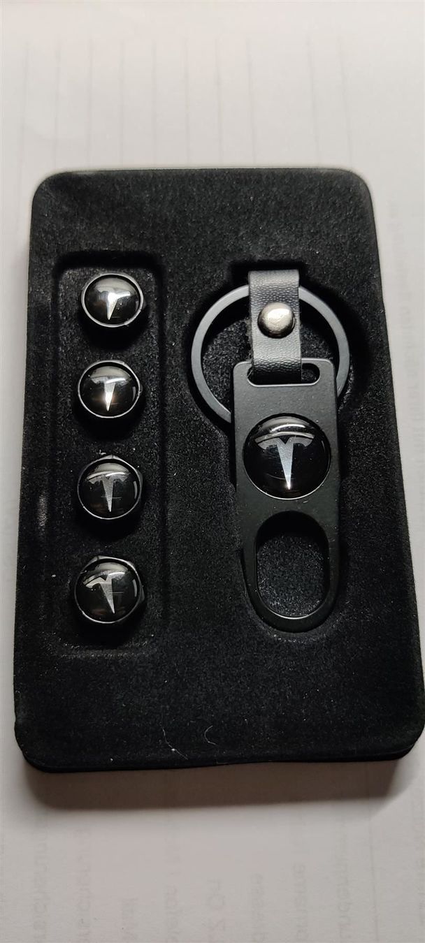 Tesla Tutti pezzi di ricambio auto: Ventilkappen Schwarz mit Tesla Logo – Nuovo e nell'imballaggio originale da Wohlen AG venduto da Rianxo 5
