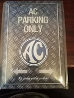 Metallic Blechschild -AC-PARKING ONLY