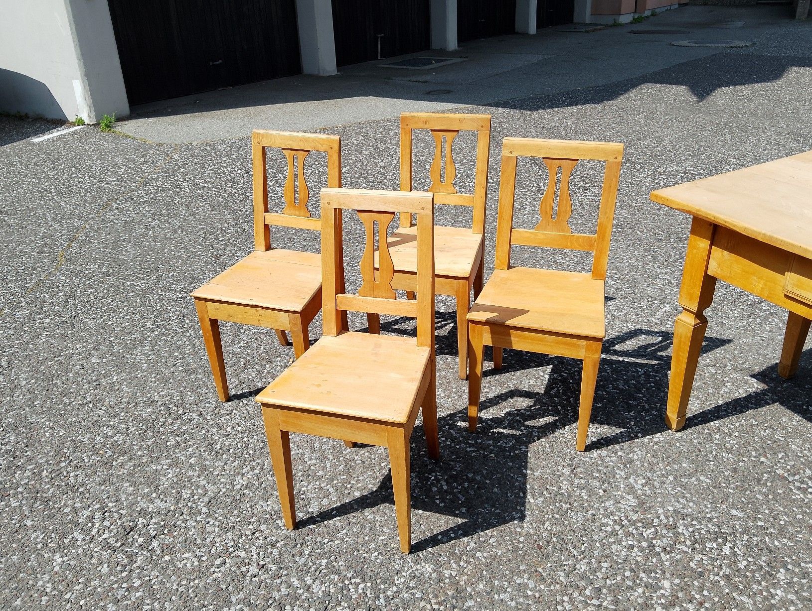 Set di tavolo e panche: set di tavolo e 4 sedie d'epoca – Usato da Lugano venduto da Johnny72 3