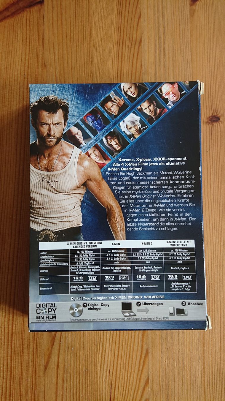 Tous les DVDs: X-MEN QUADRILOGY auf DVD – D'occasion à Wilderswil par Exebub 1