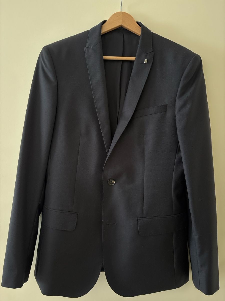 Burton Anzüge: Burton super 120s navy suit – Gebraucht aus Genève von hug_5hgd