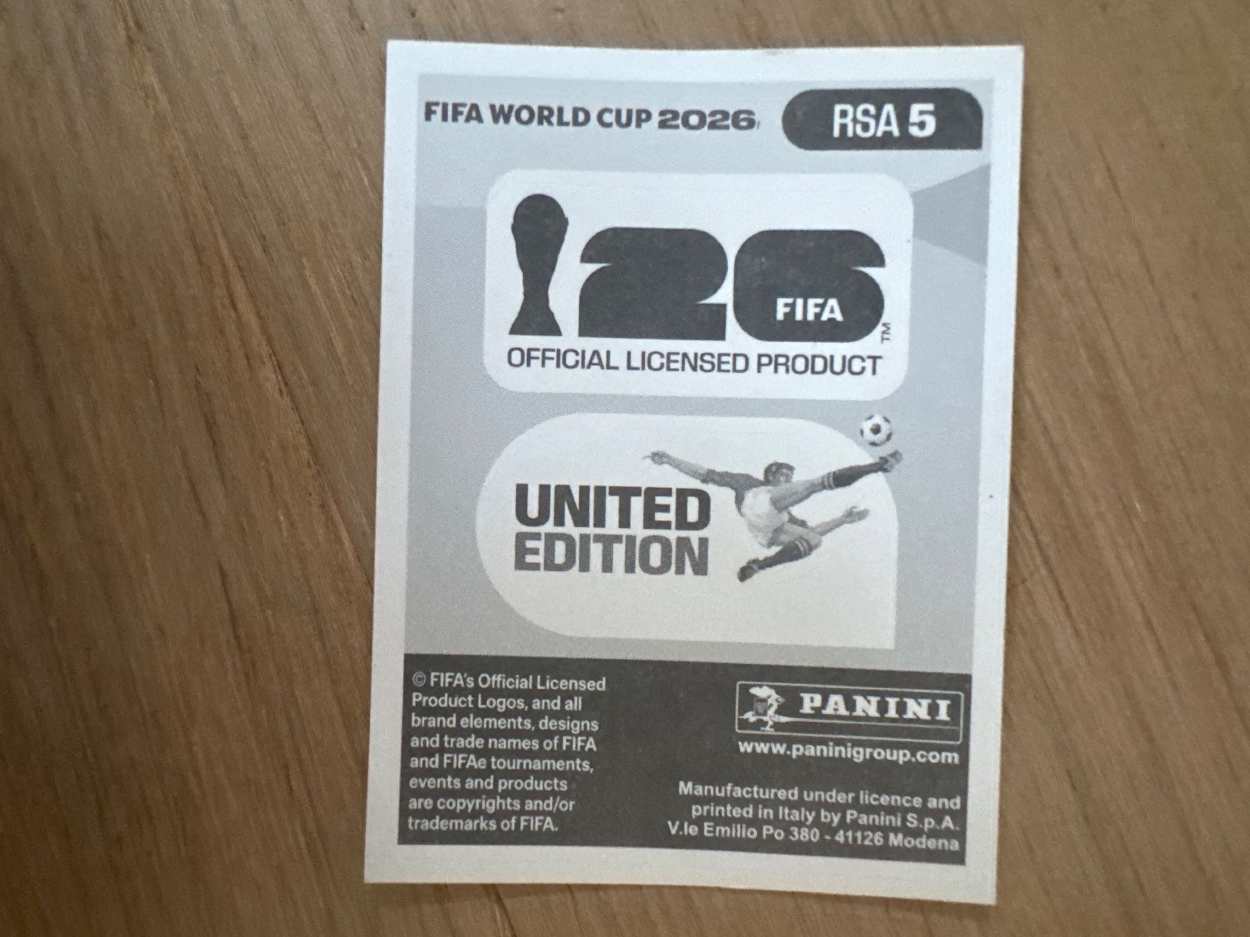 Panini Sammelbilder & Trading cards: Panini 2026 RSA 8 – Neu (gemäss Beschreibung) aus Lausanne von FabienA 1