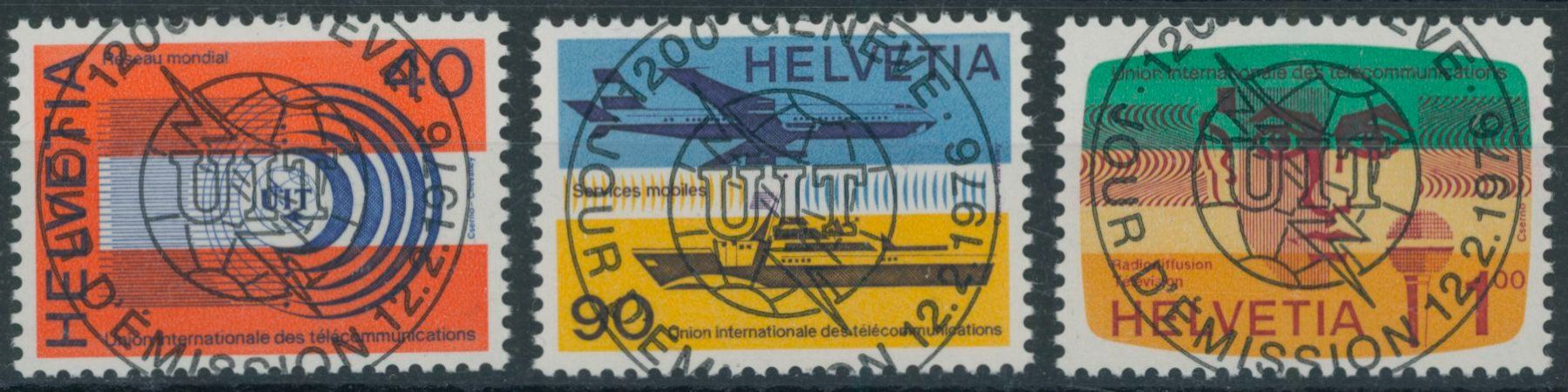 Tutti i francobolli: 1976 - Genfer Aemter • UIT - Ersttag Voll Stempel – Usato da Schindellegi venduto da leecollect