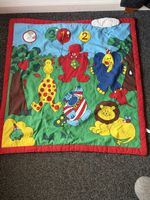Spieldecke Tiere bunte Farben