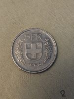 Münze 5 Fr. Schweiz, Jahrgang 1968, guter Zustand