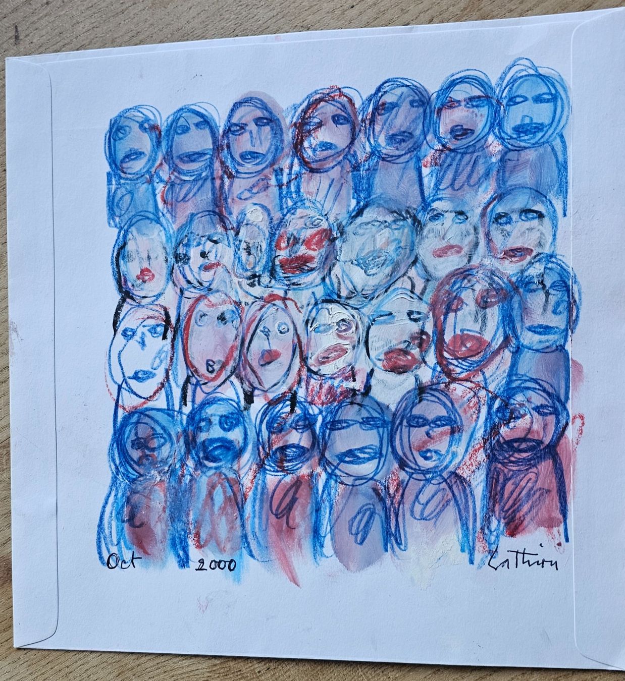 Dipinti: Luc LATHION - Dessin original signé, 2000 – Usato da Les Valettes venduto da Nuba1