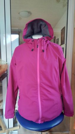 Damen Windjacke mit Kapuze Gr.44, pink, guter Zustand