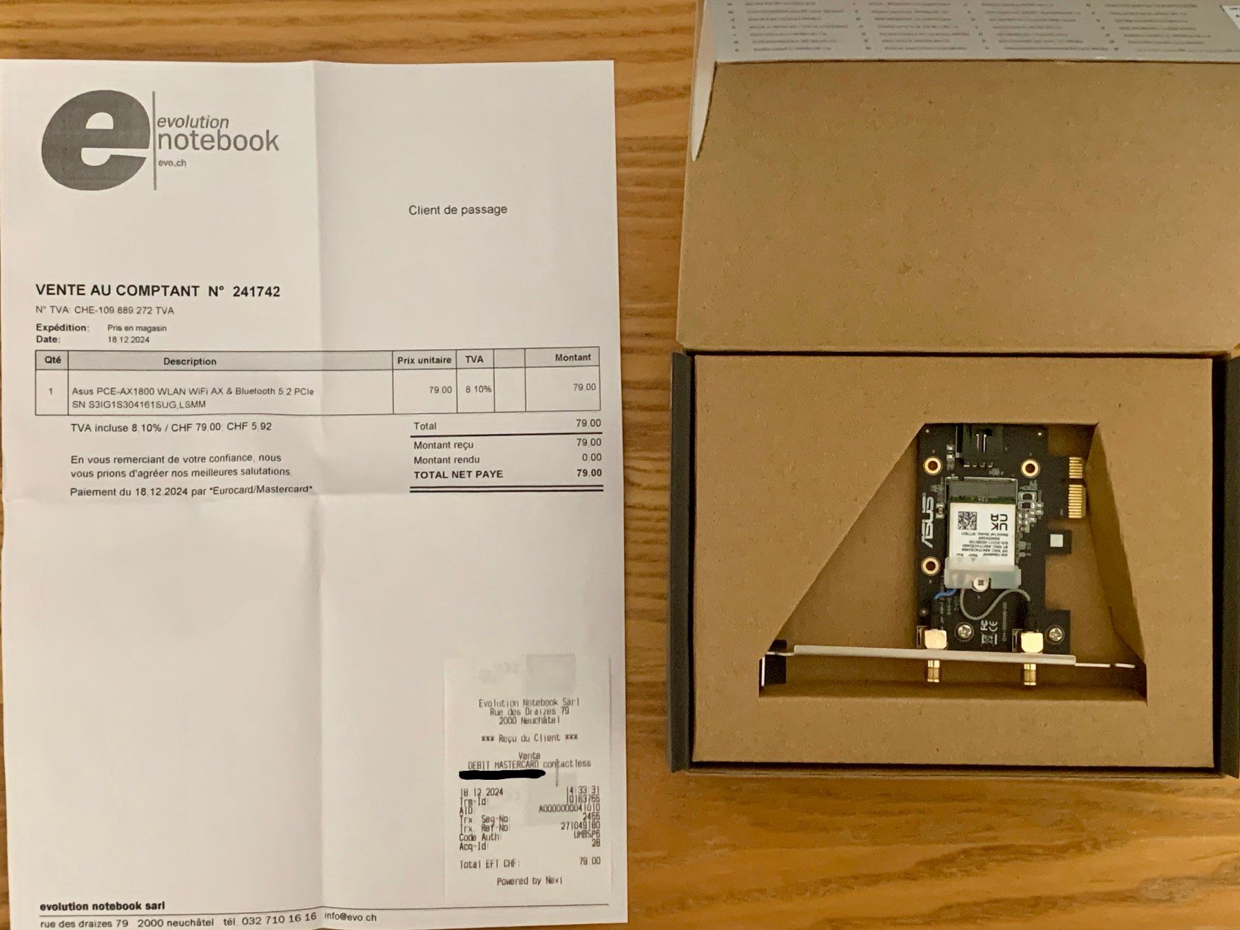 Laufwerke & Adapter: Asus PCE-AX1800 Bluetooth + WiFi Adapter – Gebraucht aus Neuchâtel von shutter_glitch 1