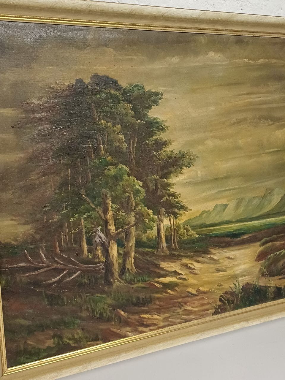 Gemälde: Großes Ölgemälde "Eichen im Moor" (1935) – Gebraucht aus Bern von Yunkom 4