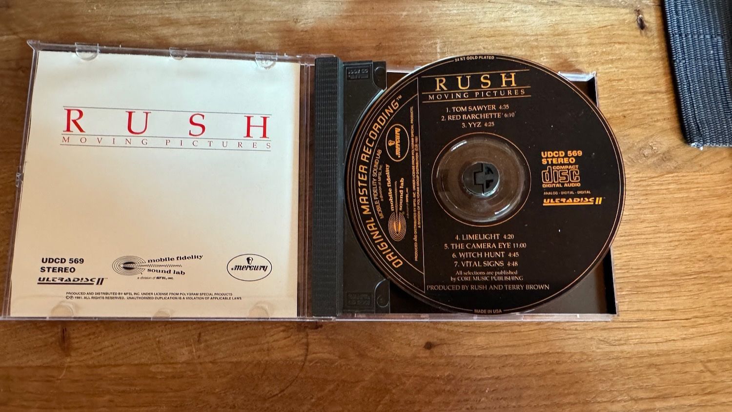 Rush Moving Pictures Mobile Fidelity Sound Lab MFSL Audio CD (Gebraucht ...