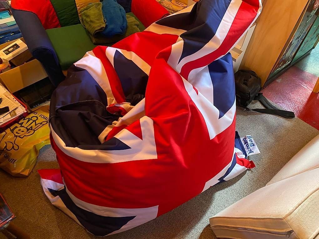 Sessel: Pouf JUMBO BAG UK Flag – Gebraucht aus Orbe von Fox_Mulder01