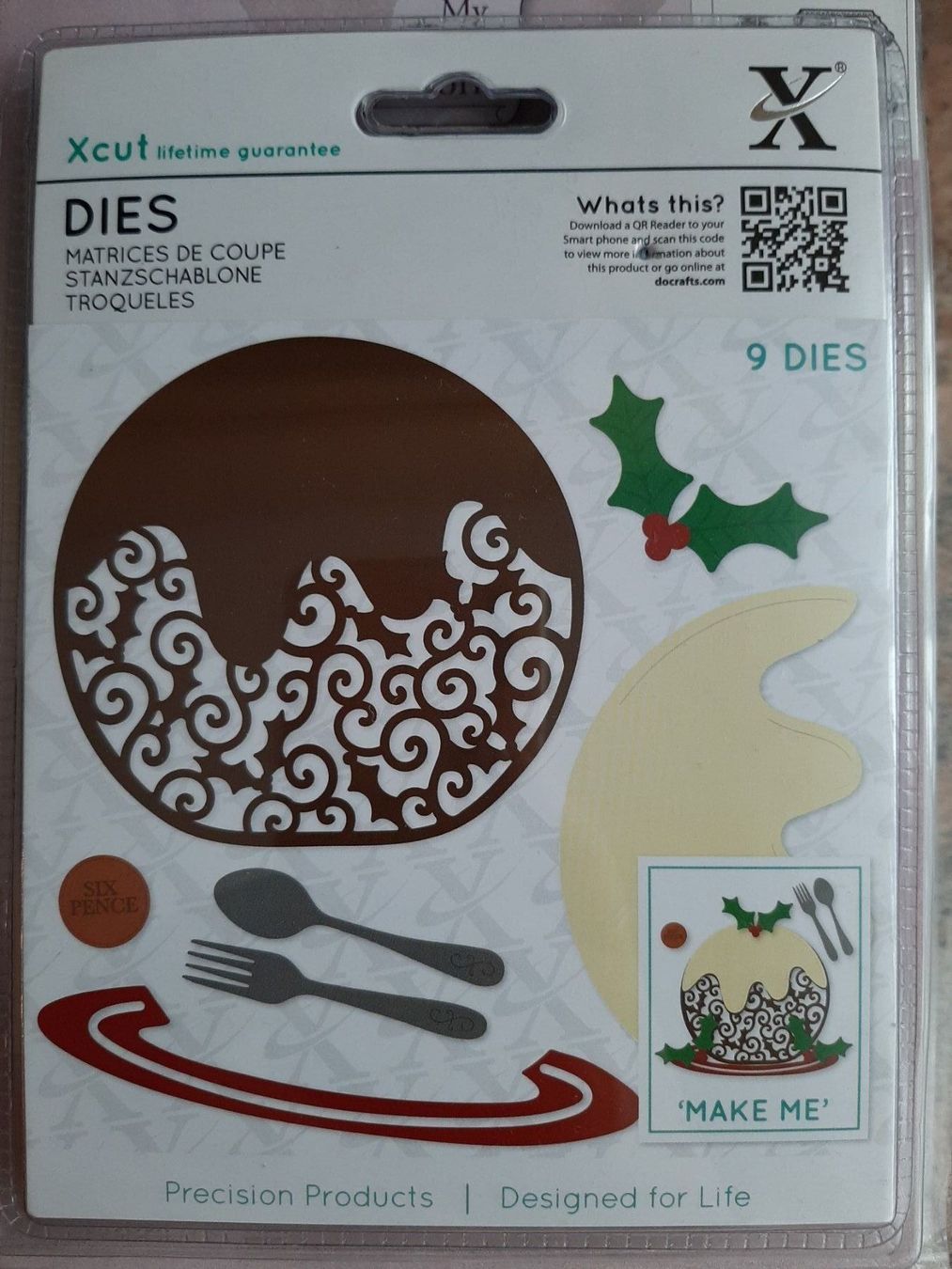 Sciablone: Stanzschablone Christmas Pudding – Nuovo e nell'imballaggio originale da Würenlingen venduto da Striga