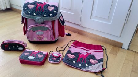 Schultheke Schulrucksack Samsonite Reh Rosa