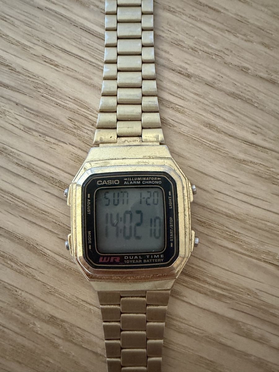Casio Orologi: Casio A178W Gold Digital Watch Used Condition – Usato da Spreitenbach venduto da mcfp1912 2