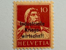 1918, Industrielle Kriegswirtschaft, Aufdruck dicke Schrift