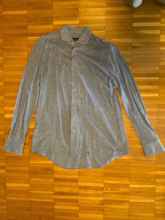 Herrenhemd BOSS Slim Fit Grau Grösse 41 guter Zustand