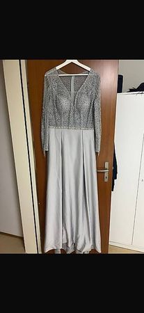 Abendkleid Hellgrau