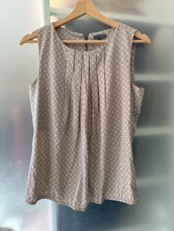 Damen Bluse Montego gemustert ärmellos Gr. 36