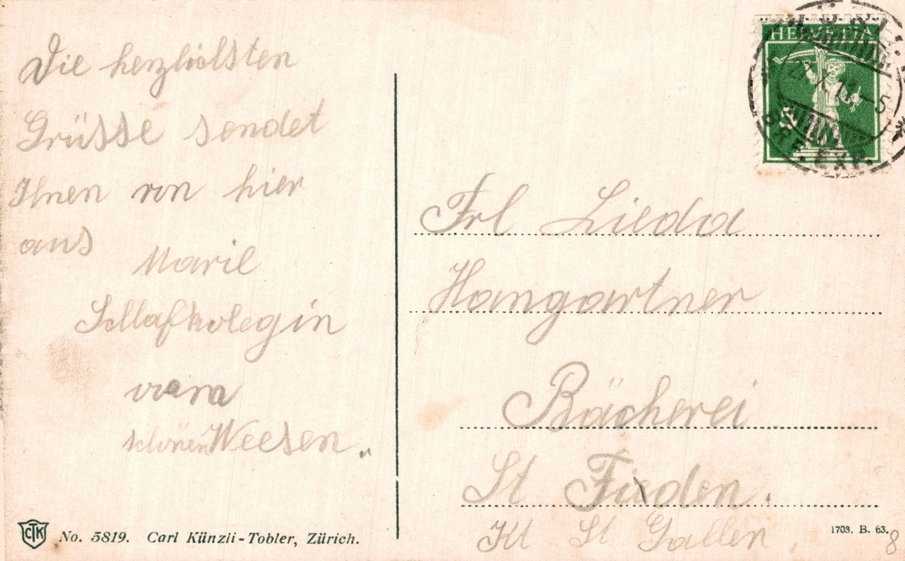 Cartoline postali: Zürich. Bahnhofstrasse – Usato da Bronschhofen venduto da Astore 1