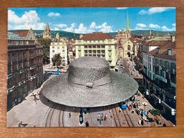 AK Martin Schwarz. Tramstation Paradeplatz Zürich 2000