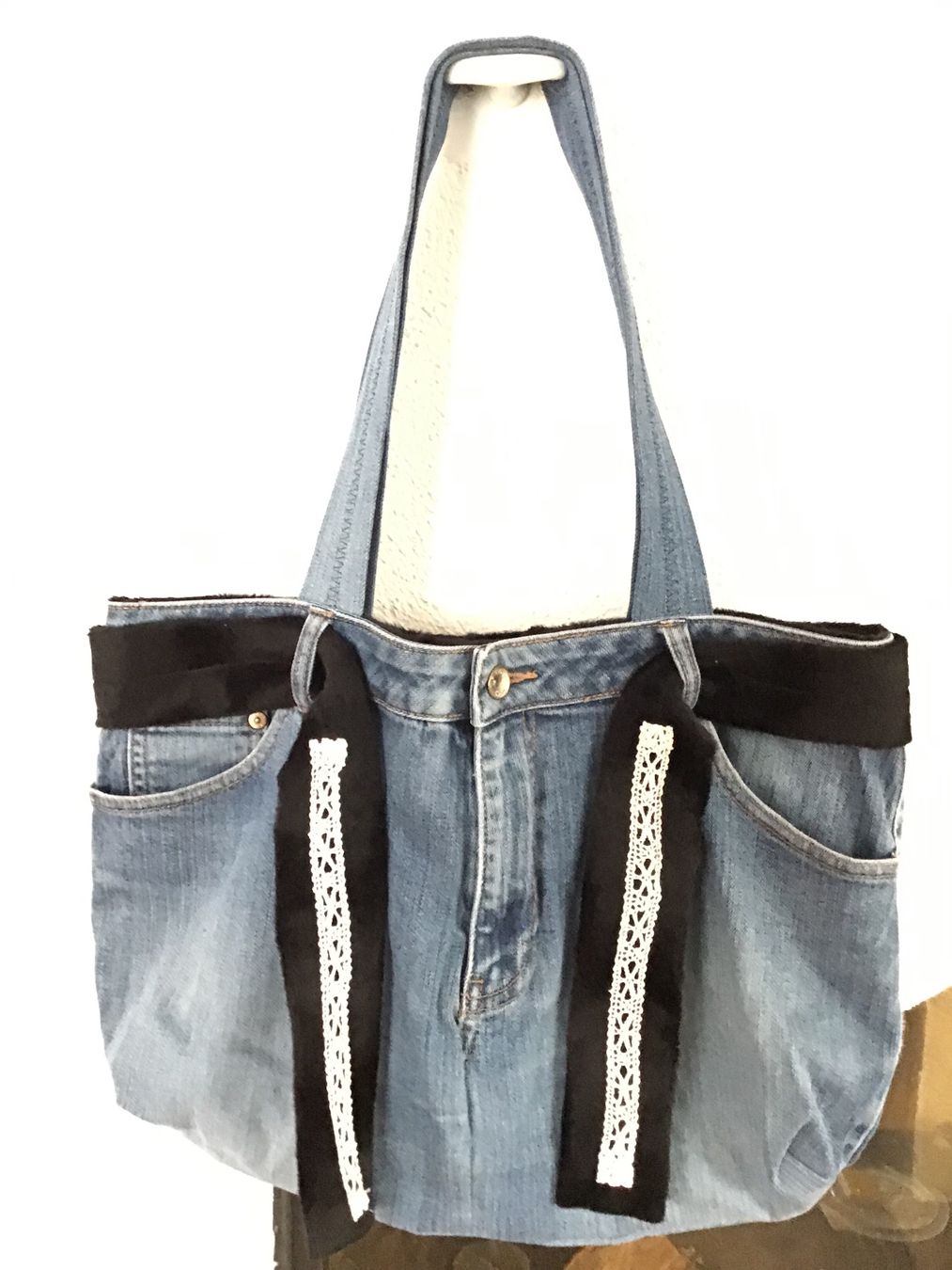 Borse: Jeanstasche upcycled – Nuovo (secondo la descrizione) da Widnau venduto da stiinli