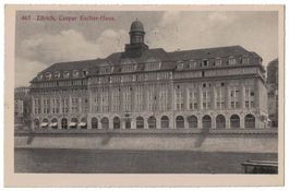 Zürich, Caspar Escher-Haus, gelaufen  1914
