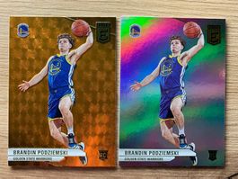 NBA Brandin Podziemski RC ORANGE & SILVER Elite 23/24